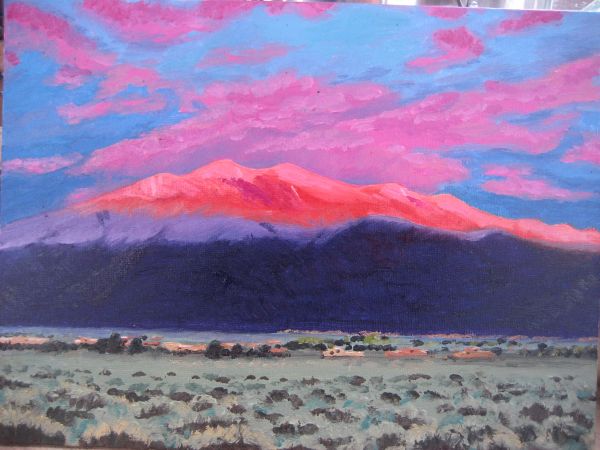 Taos Mountain Sunset